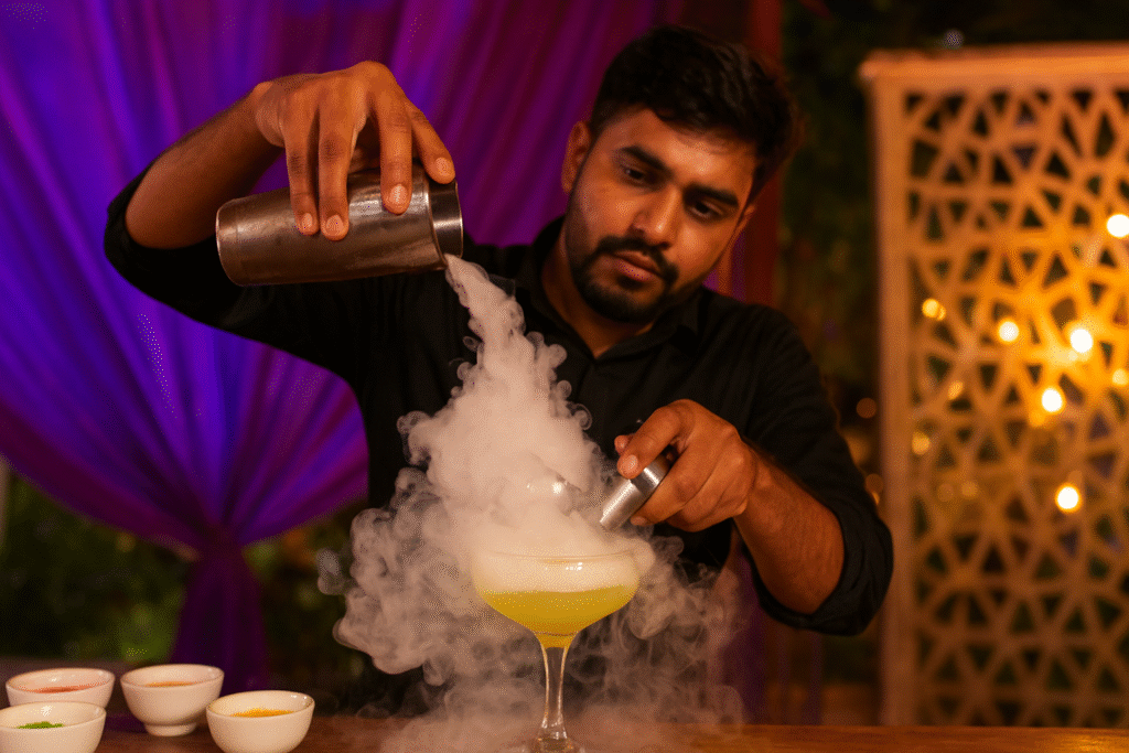 Molecular Bar at Wedding Sangeet