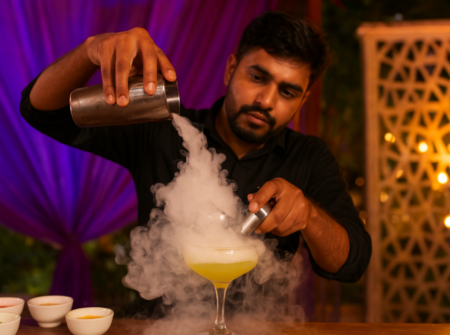 Molecular Bar at Wedding Sangeet
