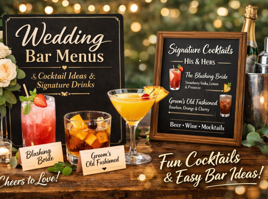 Wedding Bar Menus